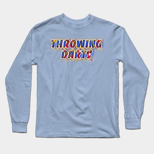 Throwing Darts: Hipster Golf Long Sleeve T-Shirt by Kitta’s Shop